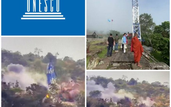 អង្គការ UNESCO អំពាវនាវឱ្យមានការការពារជាបន្ទាន់នូវបេតិកភណ្ឌវប្បធម៌ ខណៈដែលថៃបានផ្លោងដាក់ប្រាសាទព្រះវិហារជាថ្មី