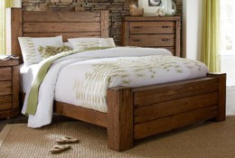 Driftwood Pine Queen Bed - Maverick