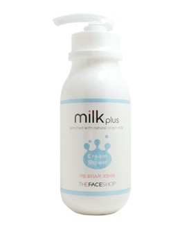 SỮA TẮM MILK PLUS ENRICHED WITH NATURAL ORIGIN MILK CREAM SHOWER – THEFACESHOP