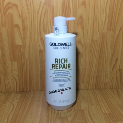 DẦU GỘI PHỤC HỒI TÓC HƯ TỔN GOLDWELL REPAIR 1000ML