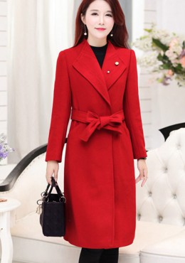 MT57 Áo măng tô dạ dáng dài