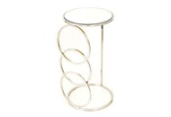 Bàn bên tròn mặt kính