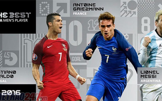 Ronaldo đoạt danh hiệu 'Cầu thủ hay nhất năm' của FIFA?