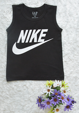 Áo Bé Trai Ba Lỗ Nike In Đại Đen