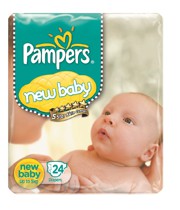 Pampers ក្រណាត់កន្ទបទារកទើបនឹងកើត ទម្ងន់ក្រោម 5 គីឡូក្រាម 24 ដុំ