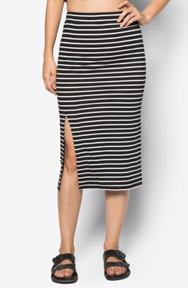 Chân Váy Midi Xẻ Vạt