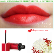 Son Bourjois Velvet 03 Hot Pepper