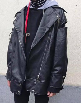 Áo khoác da biker