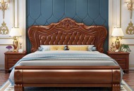 East West Furniture Pandora បន្ទប់គេងម្ចាស់ក្សត្រីឈើ