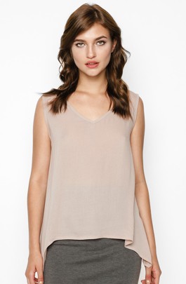 Áo Kiểu Nữ Màu Nude Hồng