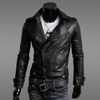 Áo khoác da cổ vest