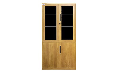 ទូដាក់ឯកសារ (ពណ៌លឿង) - Cabinet Yellow Wooden Color