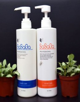 DẦU GỘI VÀ HOÀN HÌNH SASABA TRÒN 500ML x 2