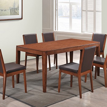 Bộ bàn ăn Kestell (1 bàn + 6 ghế)