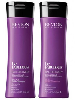 DẦU GỘI XẢ REVLON HAIR RECOVERY CREAM KERATIN 250ML 