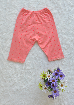 Quần Legging Bé Gái Cotton Chấm Bi Hường