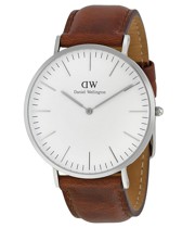 Đồng Hồ Nam Thời Trang Thương Hiệu Thụy Điển Dây Da 2 Kim