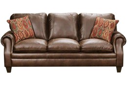 Classic Traditional Brown Sofa - Shiloh