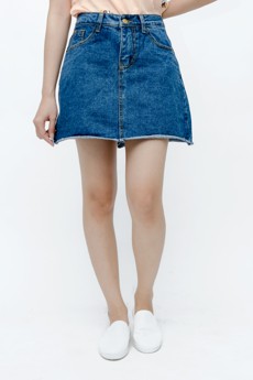 Chân váy jean chữ A 