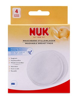 Khăn thấm sữa Nuk bằng vải Cotton giặt được