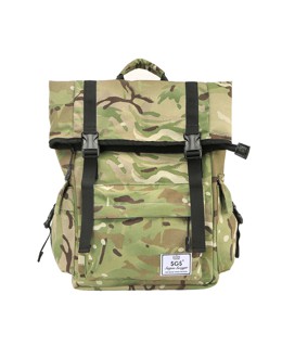 GREEN CAMO FOLD BACKPACK