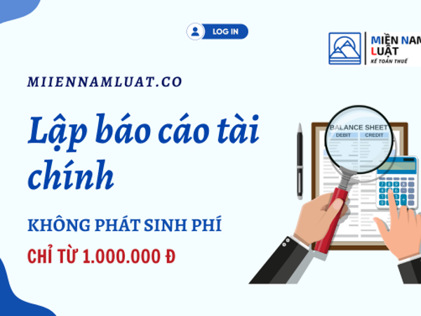 LẬP BÁO CÁO TÀI CHÍNH CUỐI NĂM