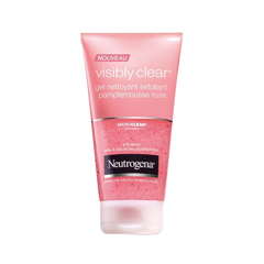 Neutrogena Visibly Clear Gel Nettoyant Exfoliant Pamplemousse Rose