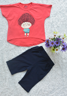 Đồ Bộ Bé Gái Búp Bê Hồng Dâu Nhí 