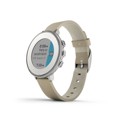 Pebble Time Round 14mm Smartwatch - SILVER (ខ្សែស្បែកពណ៌ប្រផេះ)