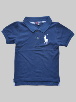 Áo Polo Bé Trai Thun Mềm Đẹp Xanh Đen Nhí