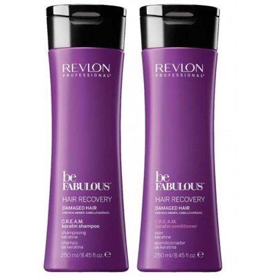 DẦU GỘI XẢ REVLON HAIR RECOVERY CREAM KERATIN 250ML 