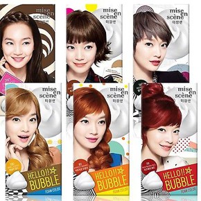GỘI NHUỘM TÓC HELLO BUBBLE HAIR FOAM – MISE EN SCENE