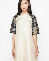 Tết Collection - Đầm Gấm An Dress Màu Nude
