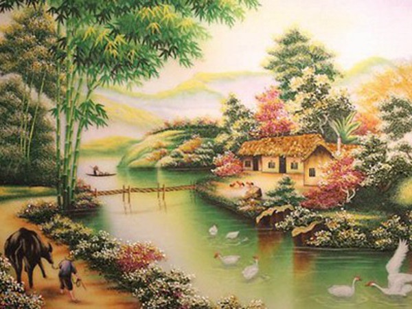 Tranh đá quý chọn làm quà tặng ý nghĩa