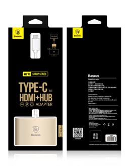 Baseus Sharp Series Type-C To HDMI+HUB Adapter