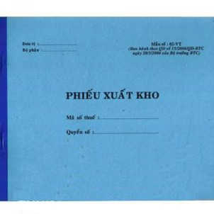 Phiếu xuất kho 2 liên dầy A5