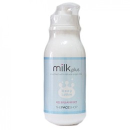 DƯỠNG THỂ MILK PLUS ENRICHED WITH NATURAL ORIGIN MILK BODY LOTION – THEFACESHOP