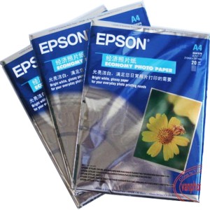 ក្រដាសរូបថត EPSON A4 230 Gsm 1 ចំហៀងរលោង