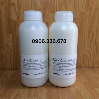 DẦU GỘI XẢ DAVINES LOVE CURL TẠO PHỒNG TÓC XOĂN 1000ML