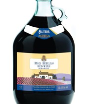 Big Hills Semi Sweet Red Wine 5L
