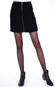 Jupe Ngắn Khóa Đồng Giữa