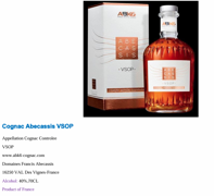 Cognac Abecassis VSHOP Grande Champagne