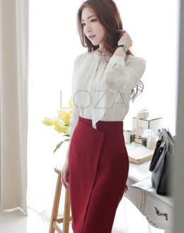 C410 Chân váy công sở form Hàn Quốc