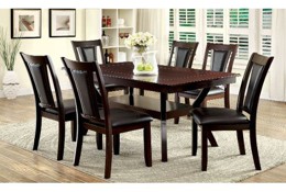 5 Piece Dining Set - Transitional Brent Dark Cherry