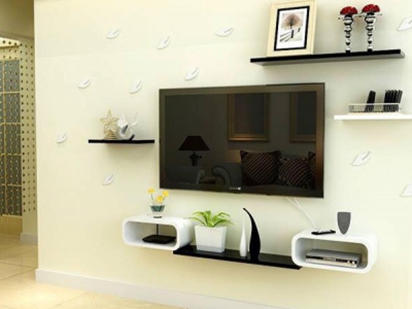 5 cách đơn giản trang trí tường với kệ treo