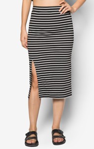 Chân Váy Midi Xẻ Vạt