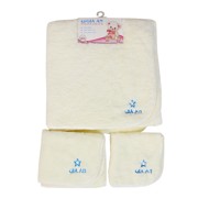 Combo 3 khăn microfiber siêu mềm 3 size Gia An, 25x25, 28x48, 50x100 cm