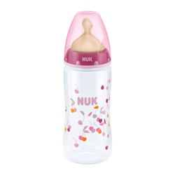 Bình sữa nhựa PP, cao su cổ rộng Nuk 300ml