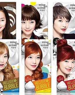 GỘI NHUỘM TÓC HELLO BUBBLE HAIR FOAM – MISE EN SCENE