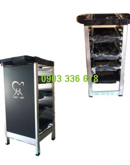 XE ĐẨY DỤNG CỤ LÀM TÓC 5 TẰNG KIM LOẠI